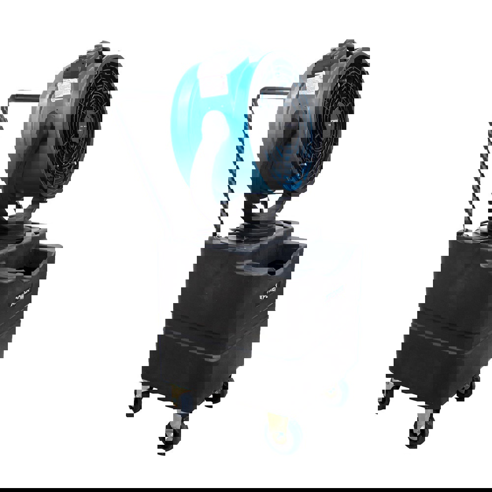 Oscillating misting fan with Built-In water pump andwater reservoir